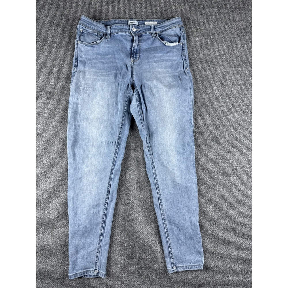Kensie Effortless Ankle Medium Wash Mid Rise Skinny Jeans 14/32